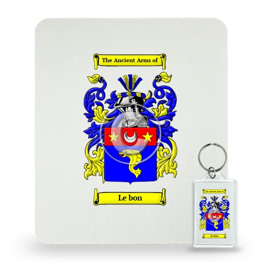 Le bon Mouse Pad and Keychain Combo Package